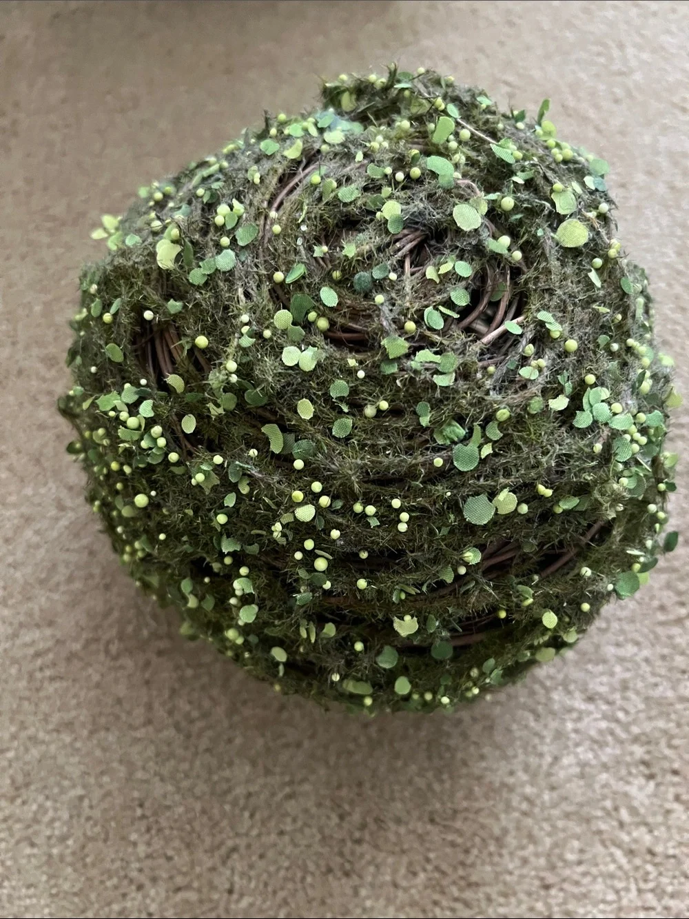 Artificial Moss Decorative Orb - Green (2)